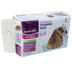 Paws&Claws 60x60cm Pet Dog Indoor Toilet Training Pad Pads 30pk - Petservo