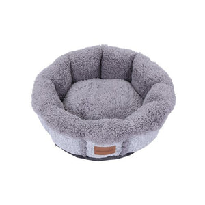 Pet Fantastic Washable Snuggler Soft Pet Dog Puppy Cat Bed Small Ash Grey - Petservo