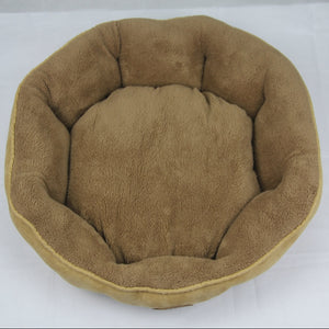 Pets Fantastic - Washable Fleece Soft Pet Dog Cat Bed Medium Beige - Petservo
