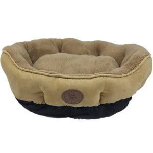 Pets Fantastic - Washable Fleece Soft Pet Dog Cat Bed Small Beige - Petservo