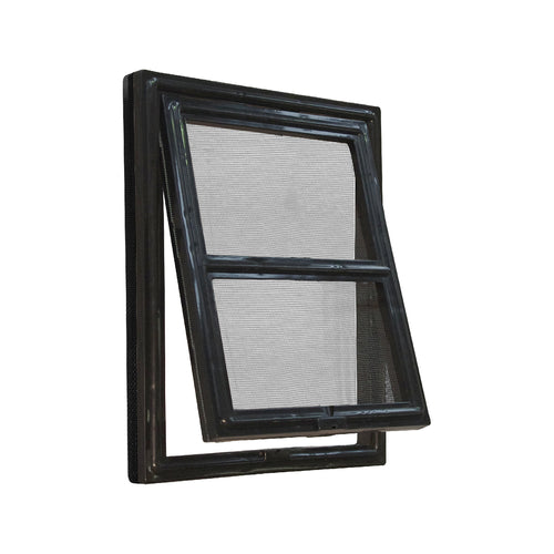 Pillar Products Flyscreen Pet Door Black Medium 202x254mm - PetServo
