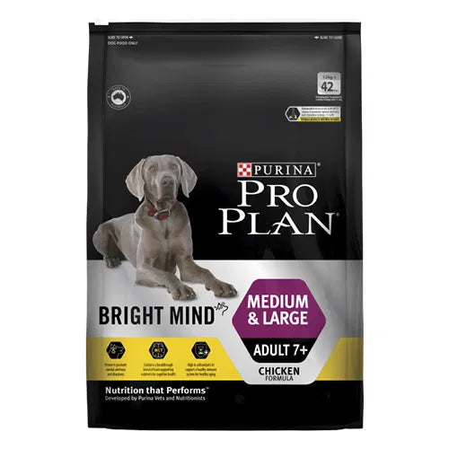 Purina Pro Plan dog food package for medium and large adult dogs on a white background at Pet Servo