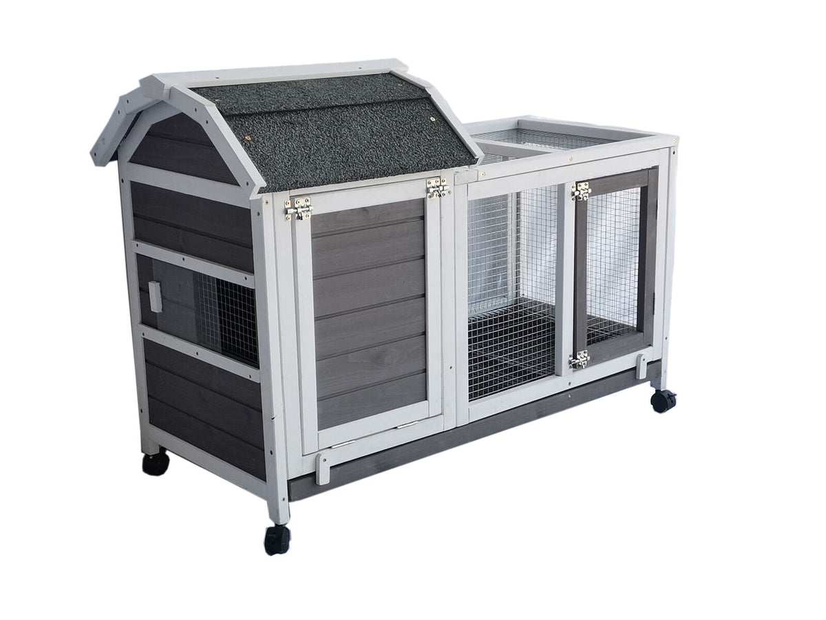 YES4PETS - Hutch Cage with Wheels for Small Pets - Petservo