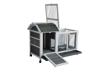 YES4PETS - Hutch Cage with Wheels for Small Pets - Petservo