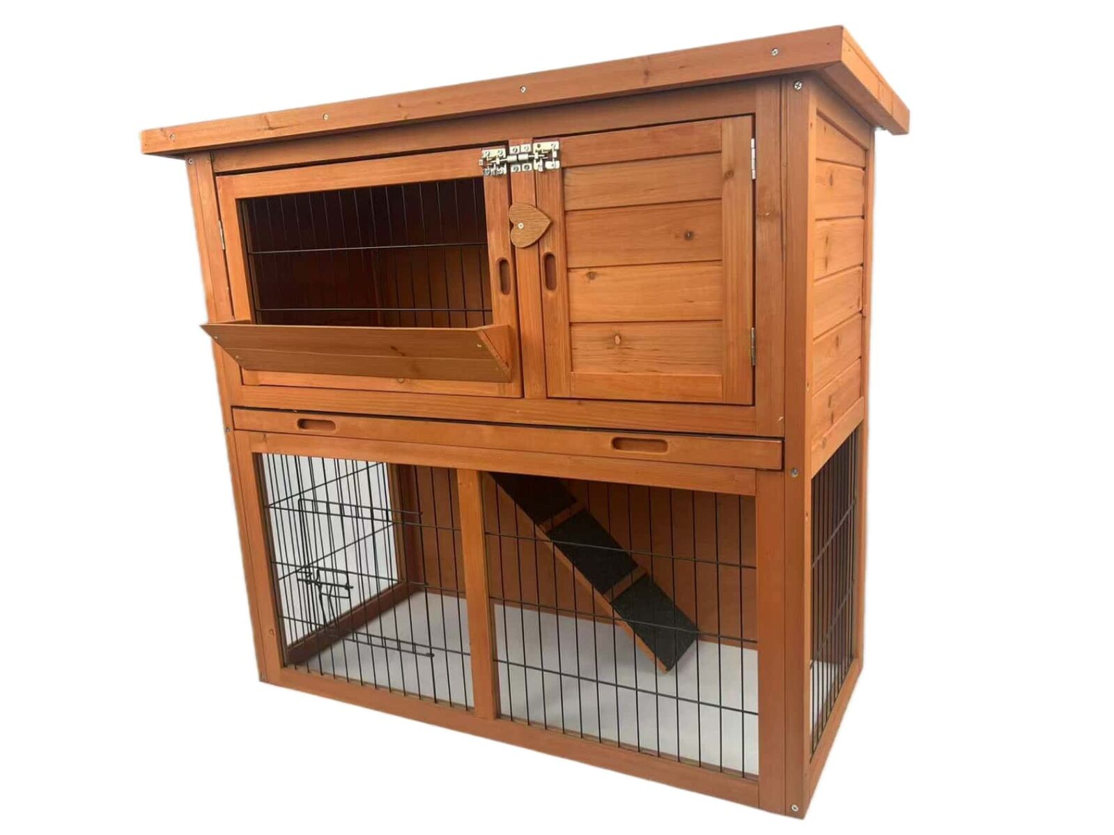 YES4PETS - Double Storey Hutch Cage with Tray - Petservo