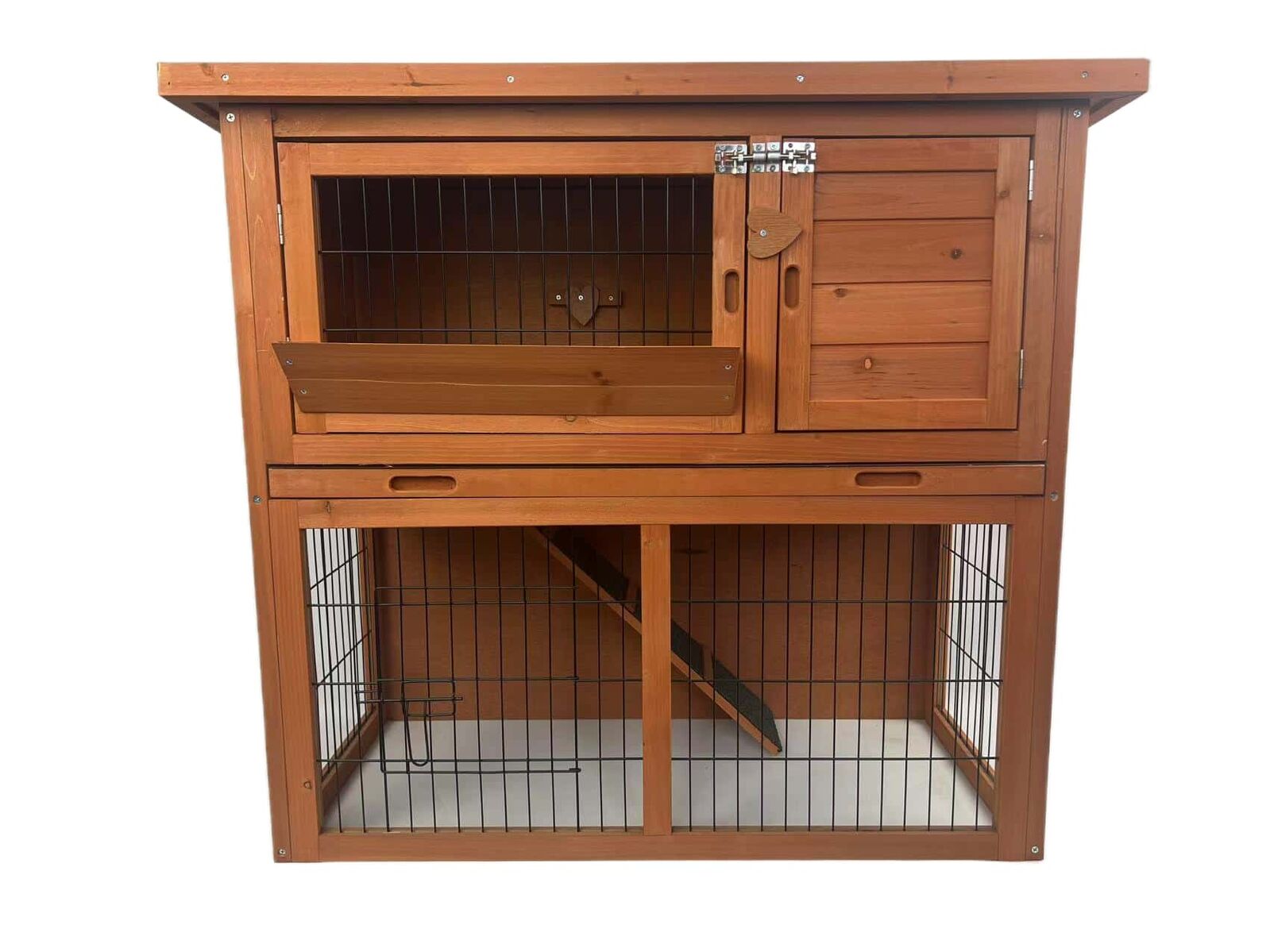 YES4PETS - Double Storey Hutch Cage with Tray - Petservo