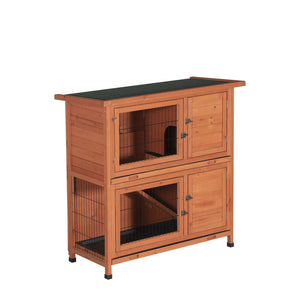 YES4PETS - Large Double Storey Hutch Cage 104CM - Petservo