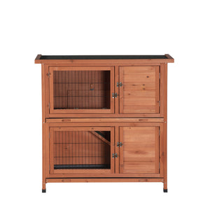 YES4PETS - Large Double Storey Hutch Cage 104CM - Petservo