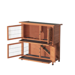 YES4PETS - Large Double Storey Hutch Cage 104CM - Petservo