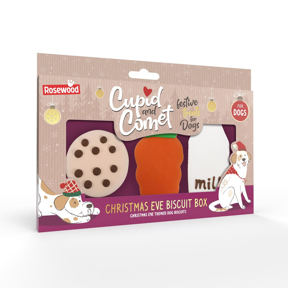 Rosewood - CHRISTMAS EVE DOG BISCUITS 3pc 105G - Pet Servo