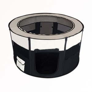 YES4PETS - Large Round Soft Pet Playpen Portable - Pet Servo