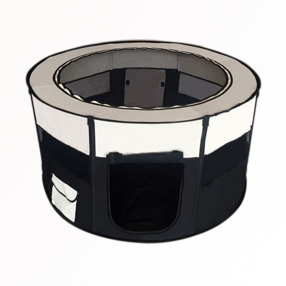 YES4PETS - Large Round Soft Pet Playpen Portable - Pet Servo