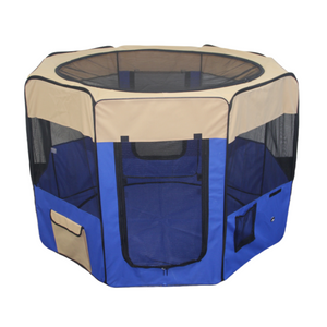 YES4PETS - 98cm XL Foldable Soft Pet Playpen Cage - Pet Servo