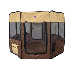 YES4PETS - 98cm XL Foldable Soft Pet Playpen Cage - Pet Servo