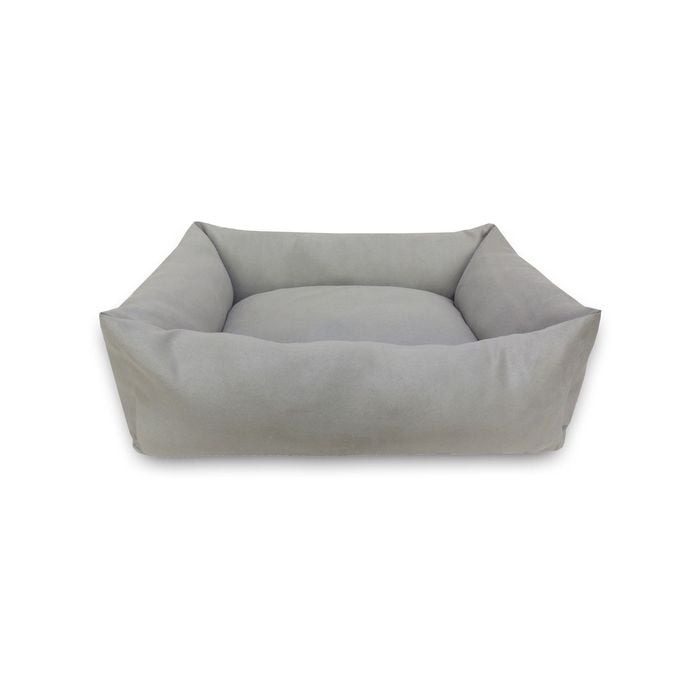 Pet Servo - Medium 65cm Grey Suede Dog Bed