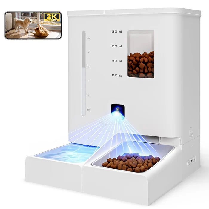 Shop Advwin - 2-in-1 Automatic Cat Feeder Waterer Set at Pet Servo