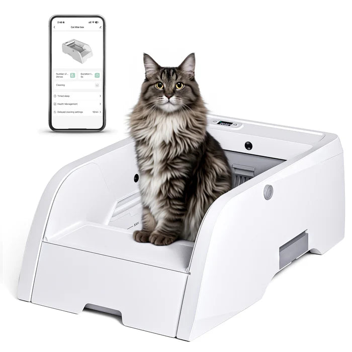 Shop Advwin Self Cleaning Cat Litter Box with App Control at Pet Servo