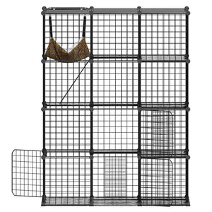 Shop best Advwin Large 4 Tier Cat Cage Pet Playpen Cat Kennel at PetServo