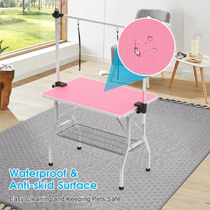 Shop best Advwin Pet Bath Grooming Table Pink image of waterproof & anti skid surface at Pet Servo