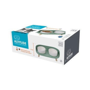 M-PETS - ALTITUDE Double Raised Pet Bowl - petservo