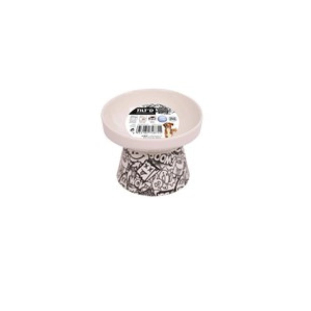 M-PETS - URBANSTYLE TILT'D Raised Ceramic Bowl - petservo
