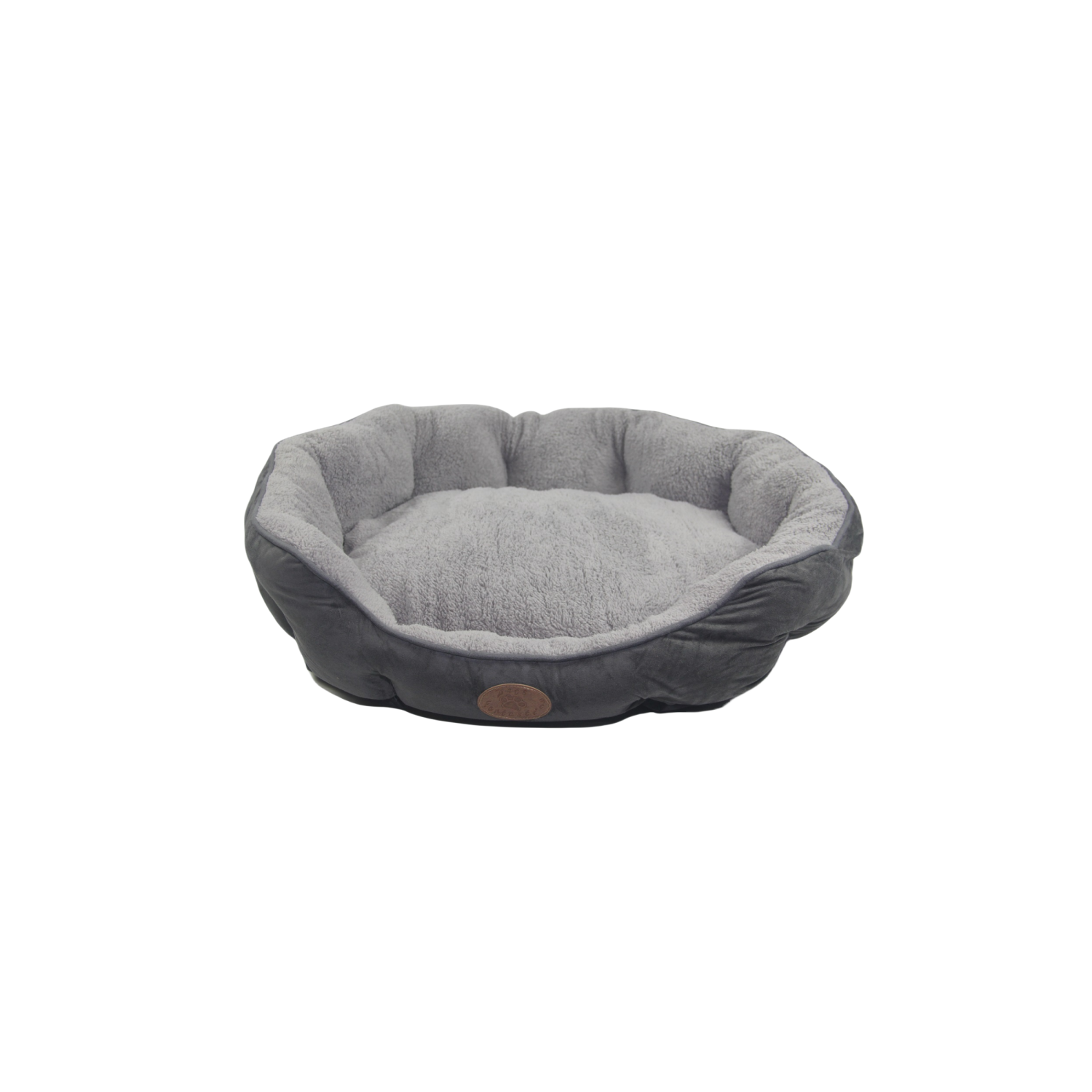 Pet Servo - Grey Washable Fleece Soft Pet Dog Puppy Cat Bed-Large