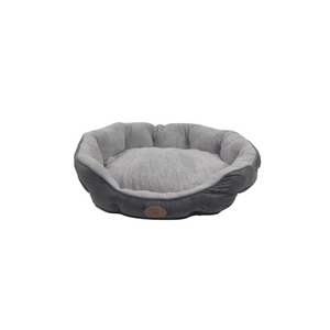 Pet Servo - Grey Washable Fleece Soft Pet Dog Puppy Cat Bed-Large