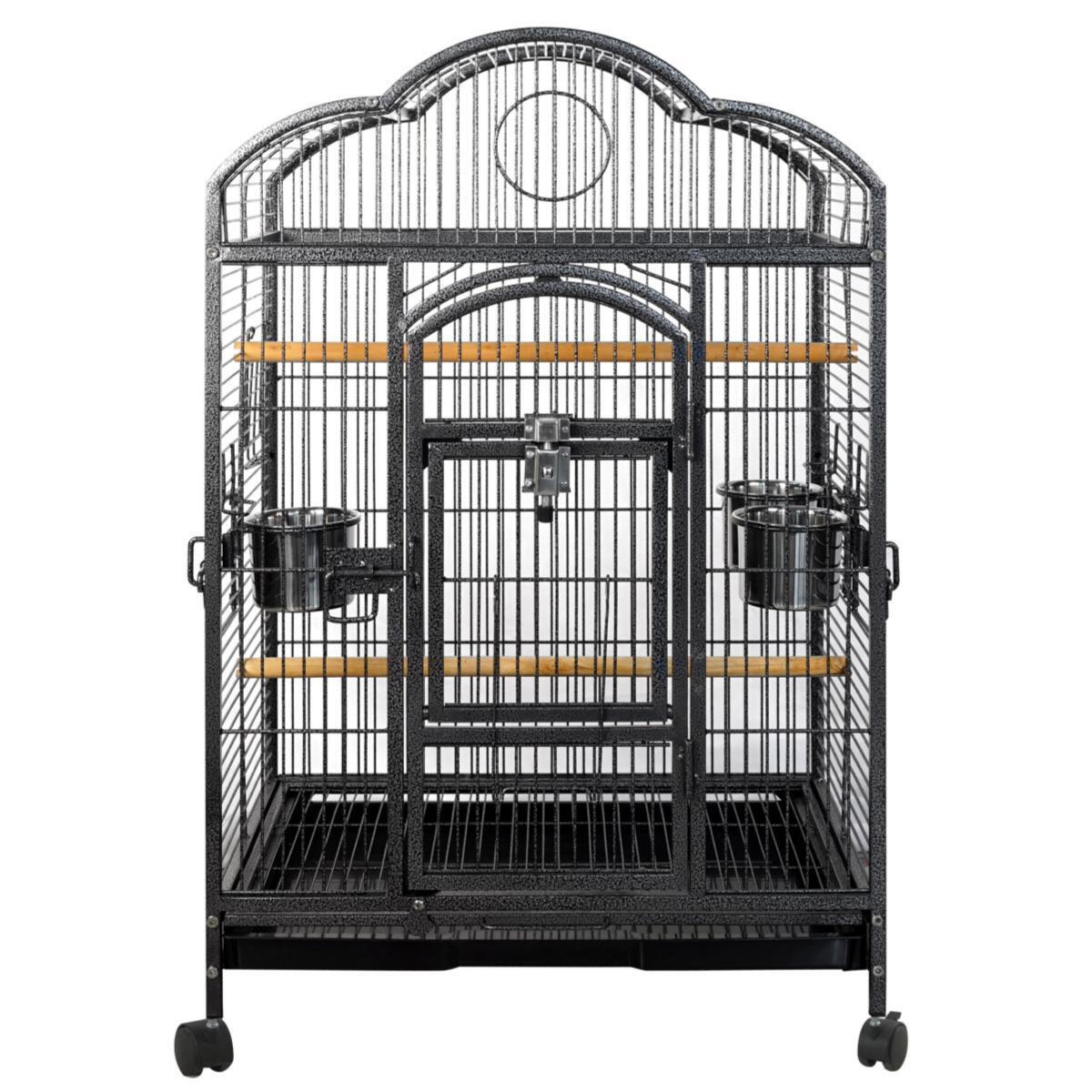 YES4PETS - Bird Budgie Cage Aviary Carrier with Wheels - Pet Servo