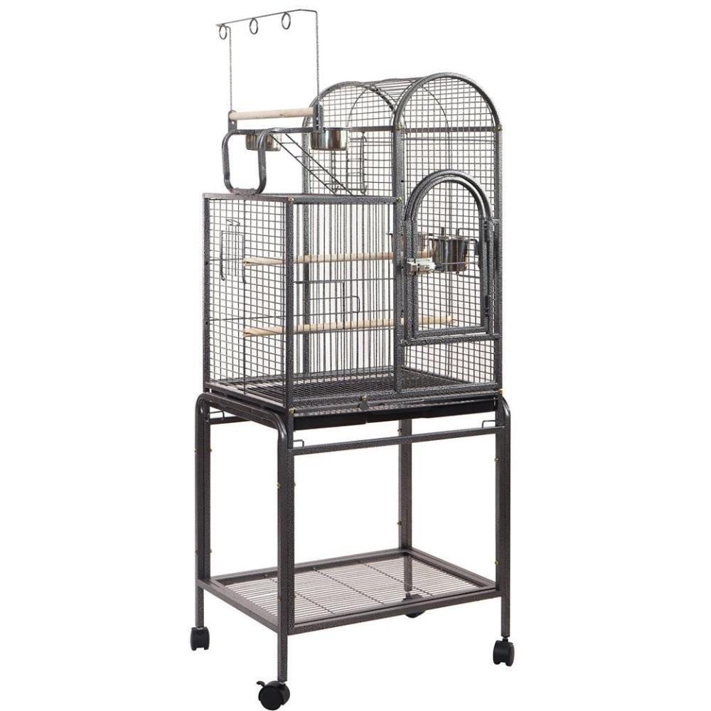 YES4PETS - Large Bird Aviary Cage with Stand & Wheels - Pet Servo - Bird Aviary Kit Large Wheel Cage