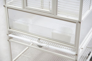 YES4PETS - Small Bird Carrier Cage with Stand & Wheels - Pet Servo