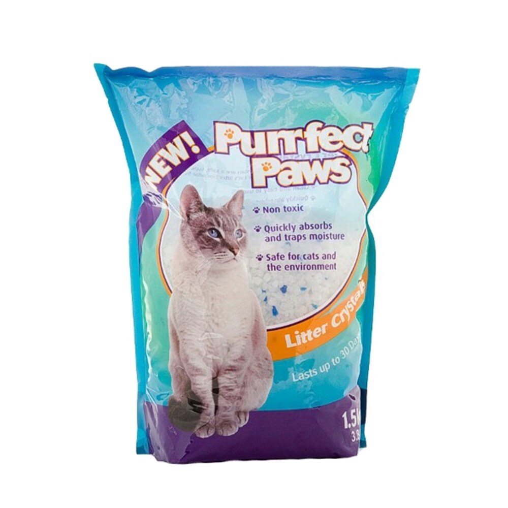 YES4PETS - 8x Silica Crystal Cat Litter 3.8L Bags - Pet Servo