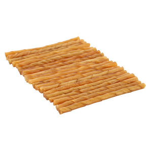 Stack of cheese sticks on a white background at Pet Servo