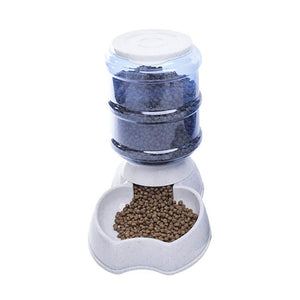Pet water bottle and food bowl set on a white background at Pet Servo