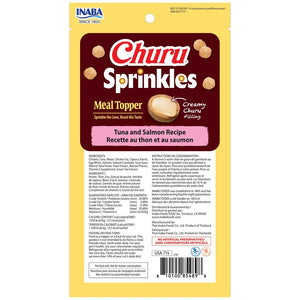 Churu Sprinkles Meal Topper package with yellow background