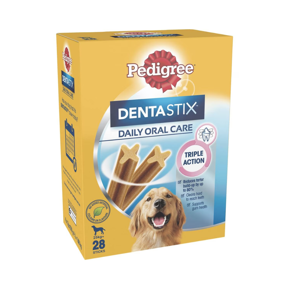 Pedigree - Dentastix Large Dental Dog Treats Daily Oral Care Chews 28 Pack - Petservo
