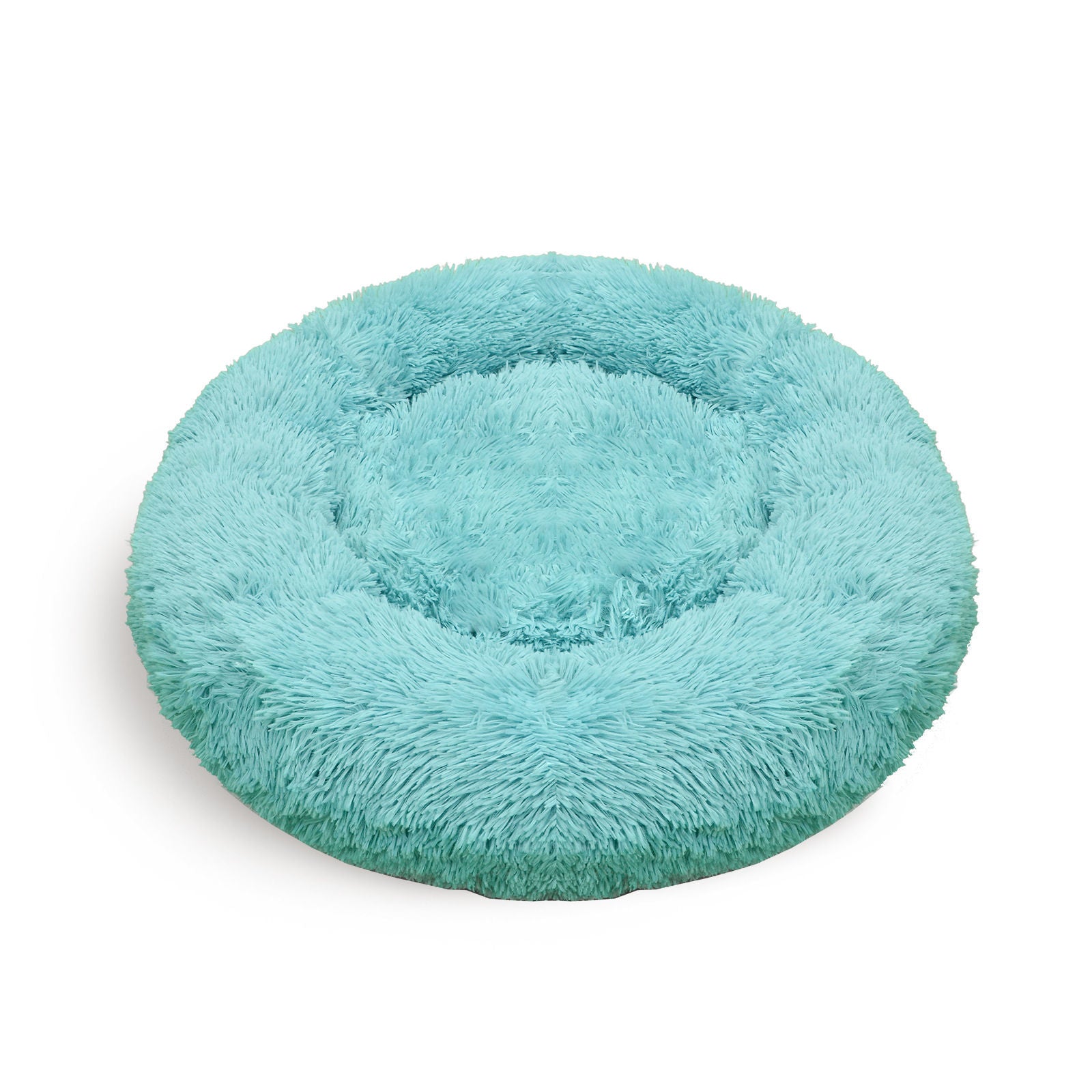 Pet Fantastic - Pet Bed Warm Plush Round Comfortable Nest Comfy Sleeping kennel Green