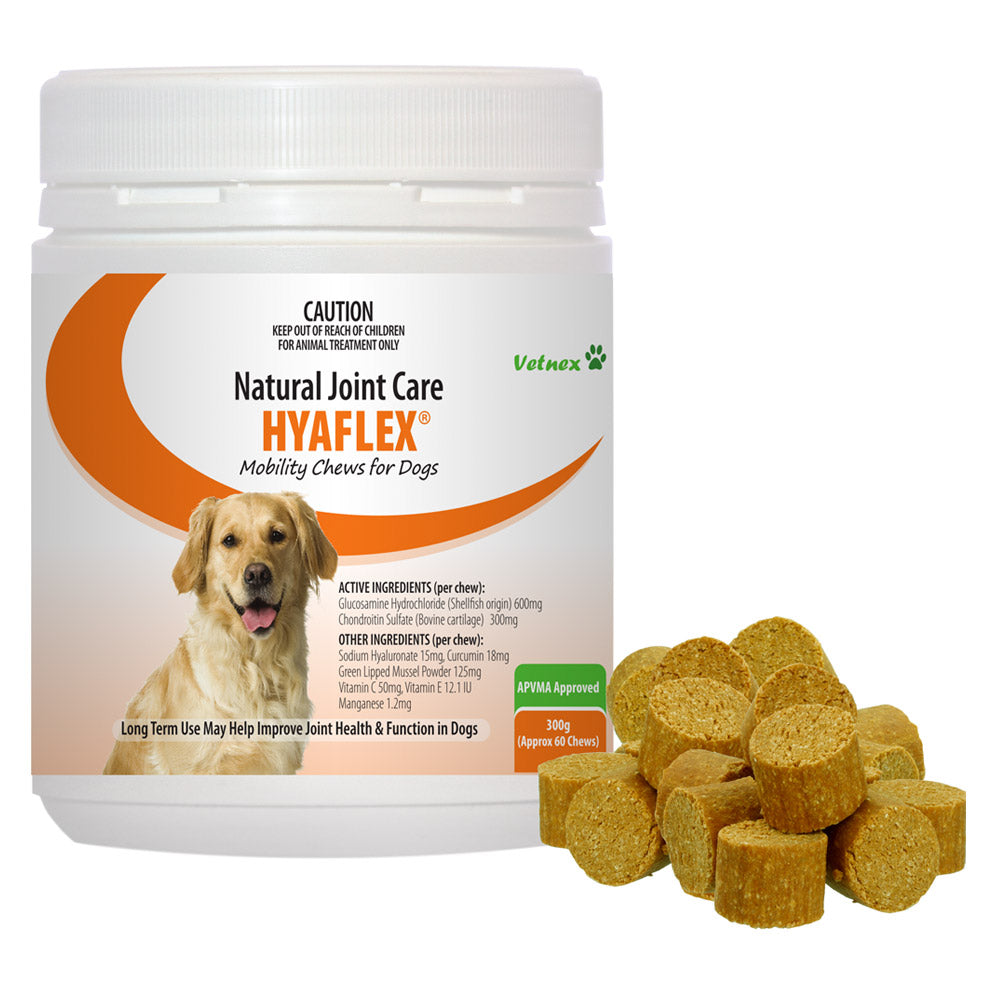 Vetnex - Hyaflex Natural Joint Care Mobility Chews for Dogs