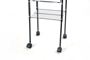 YES4PETS - Medium Black Bird Cage with Stand & Wheels - Pet Servo
