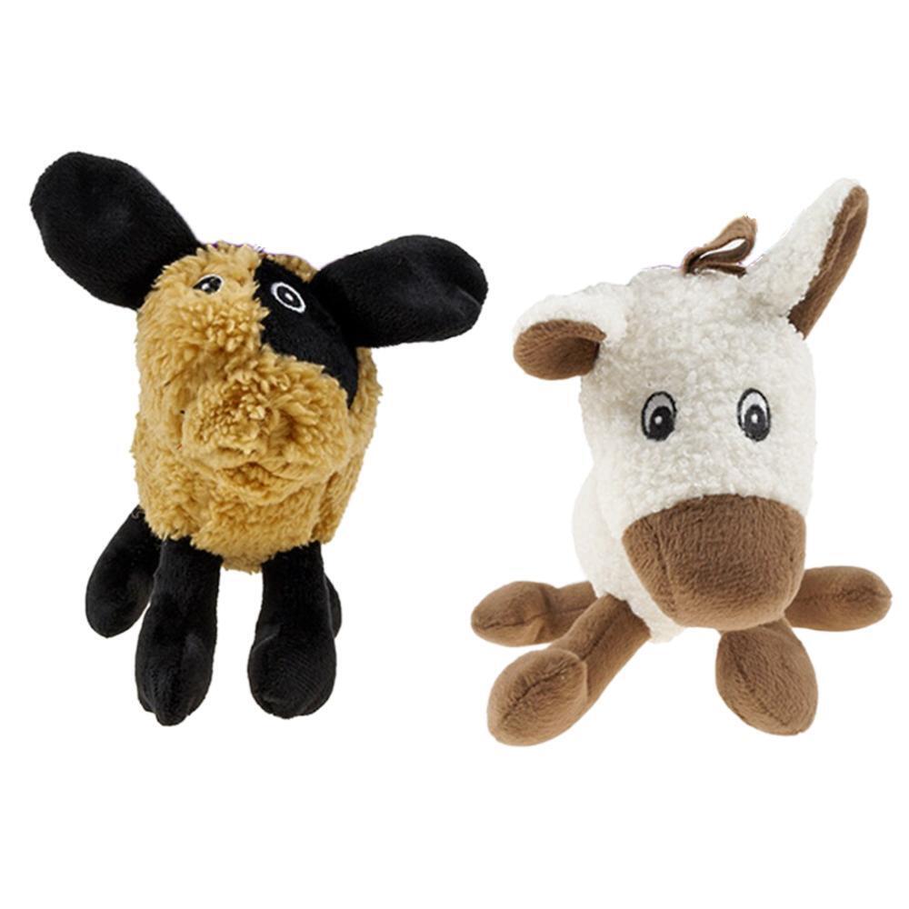 YES4PETS - 2x Dog Puppy Play Animal Toy Plush Toy 16cm - Petservo