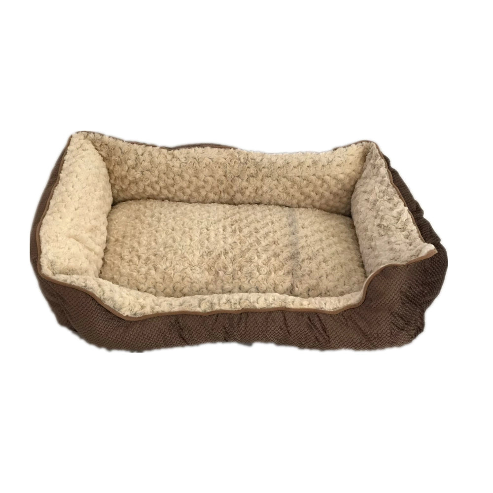 YES4PETS - Washable Soft Pet Dog Cat Bed Cushion Mattress Brown - Petservo