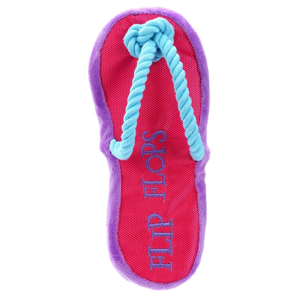 YES4PETS 2x Dog Puppy Flip-Flop Soft Dental Hygiene Chew Toy Petservo