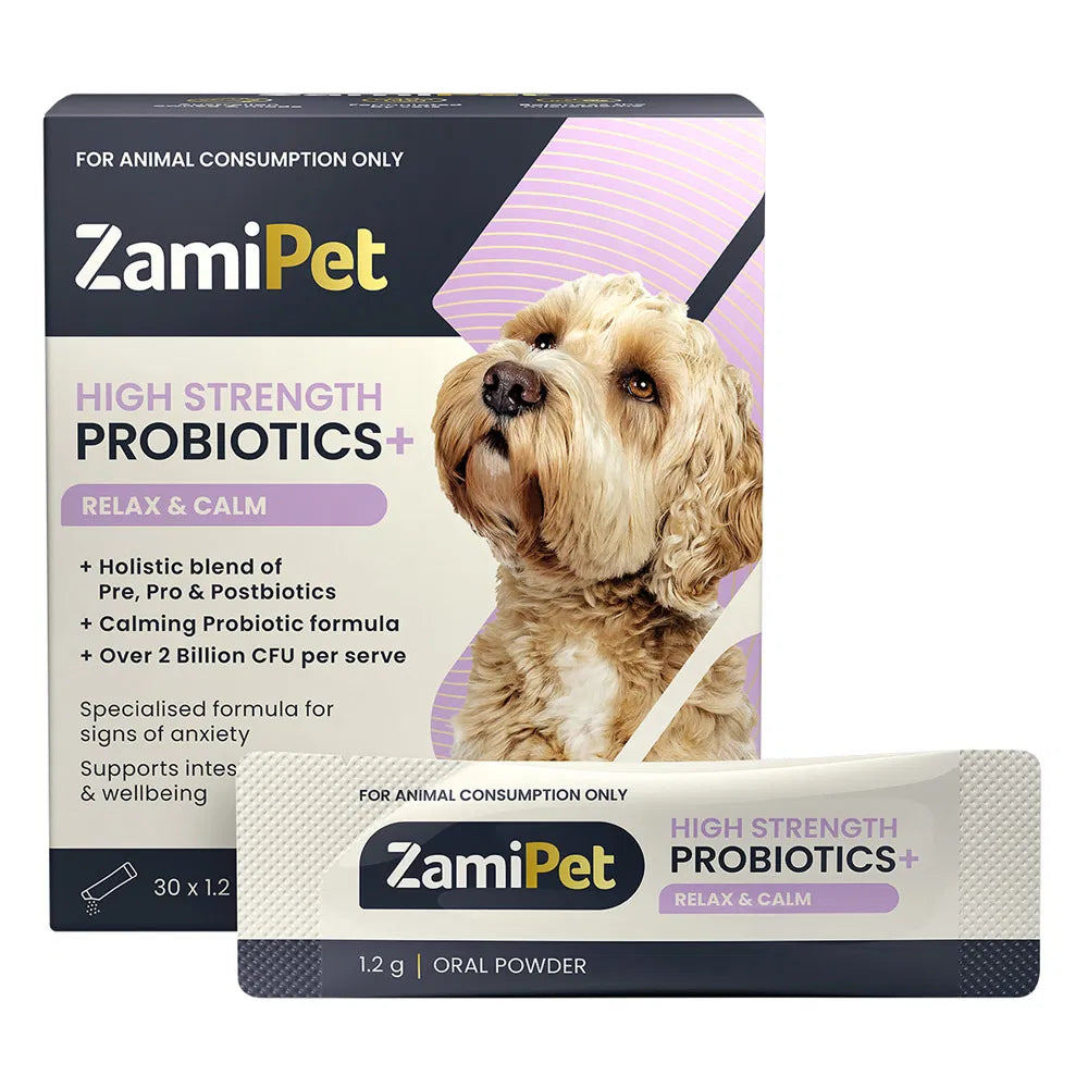 ZamiPet High Strength Probiotics + Relax & Calm Oral Powder for Dog at Petservo