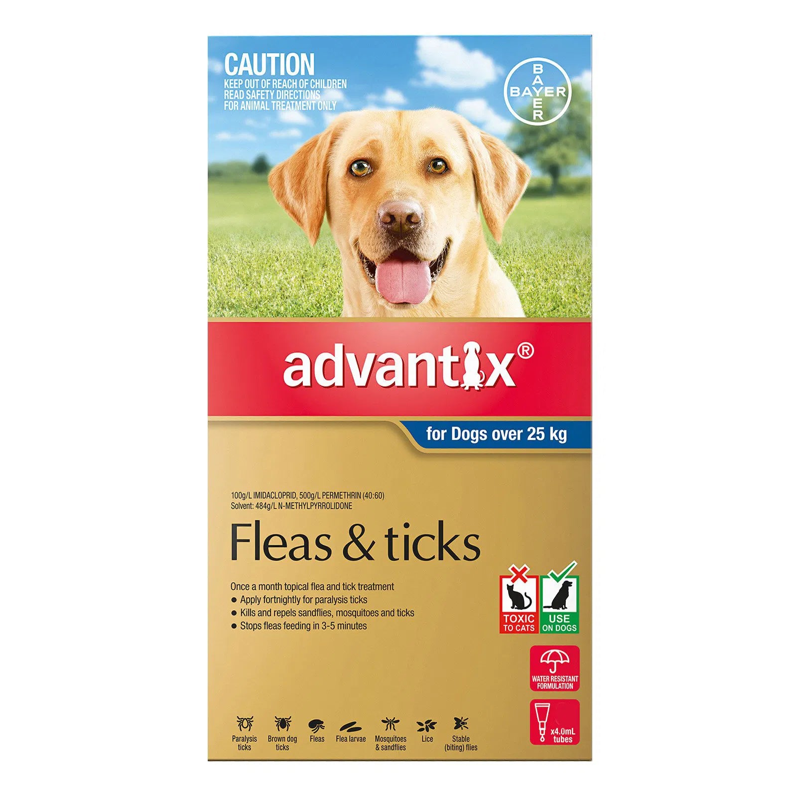 Buy Advantix For Extra Large Dogs Over 25Kg (Blue) at Pet Servo