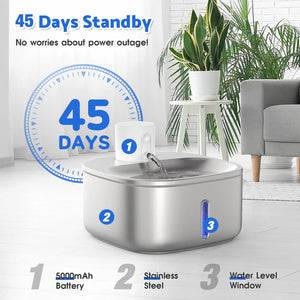 Shop best Advwin 3.2L Wireless Pet Fountain with Sensor at Pet Servo