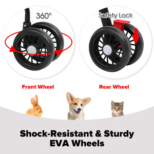 Advwin - Large Pet Stroller Pram - petservo