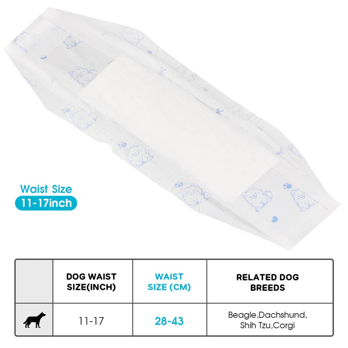 Advwin - Disposable Dog Diapers for Male Dogs