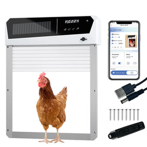 Buy Advwin - Solar Powered Automatic Chicken Coop Door - Pet Servo