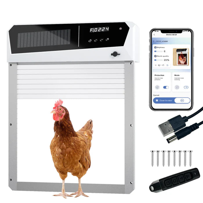 Buy Advwin - Solar Powered Automatic Chicken Coop Door - Pet Servo