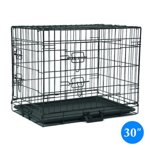 Advwin - Metal Dog Cage Pet Crate 30 inch - petservo