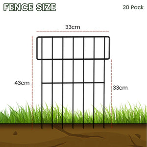 Diagram of a fence size with dimensions and grass at the bottom at Pet Servo